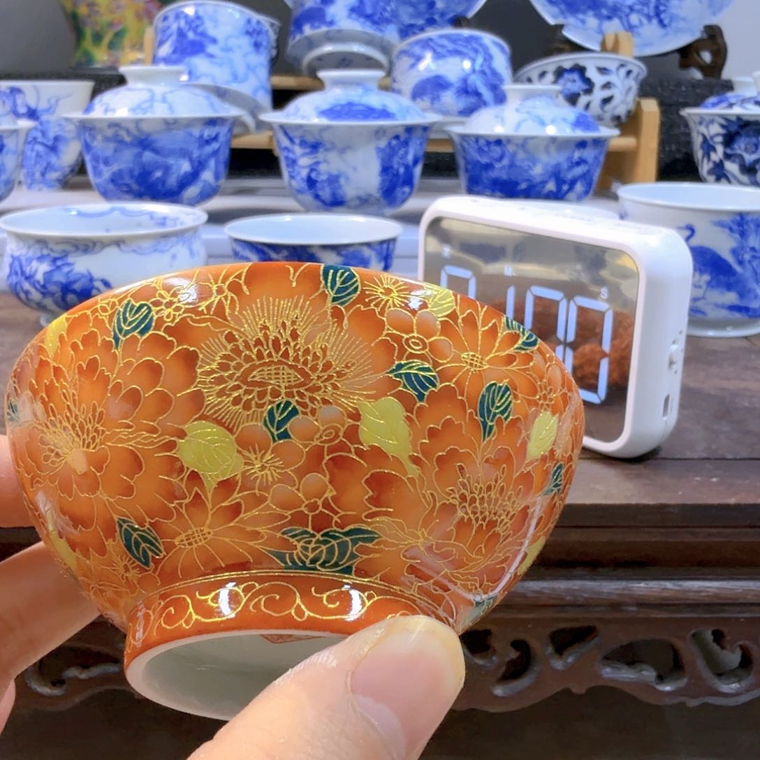 泥塑风**主人杯手工手绘