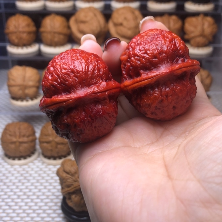 文玩核桃把件93号七彩团凤43尺