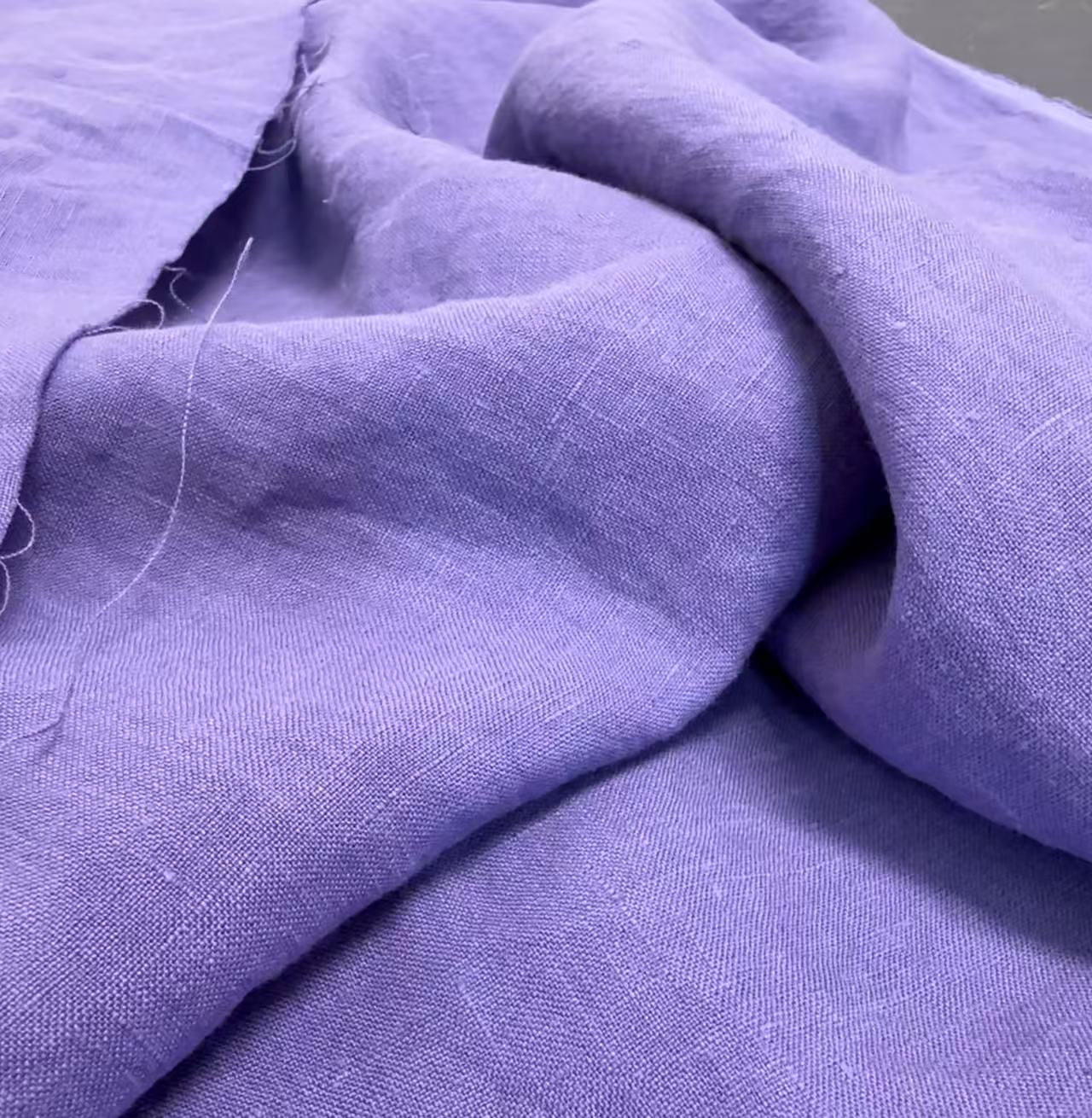 【烟紫汀兰】原创设计14支有机亚麻清新复古风袍子 裤子 连衣裙面料