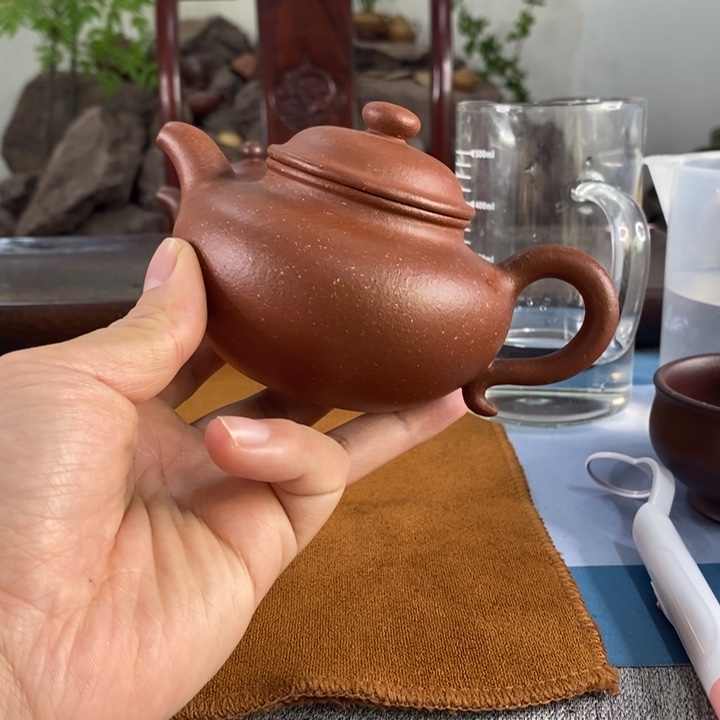 紫砂茶壶宜兴红降坡紫砂260容量