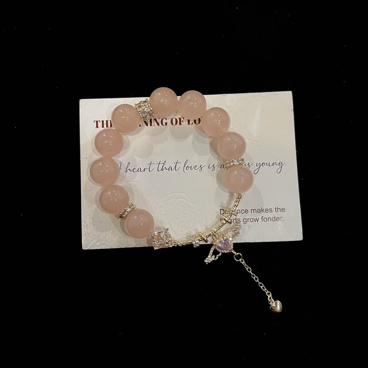 F722 13mm西柚粉设计款手串 多样性发一