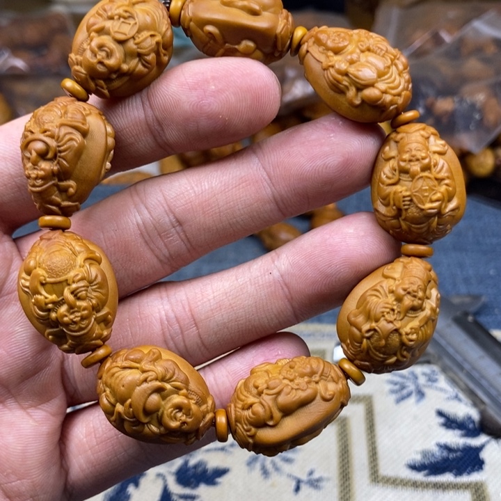 橄榄核手串/手链橄榄核雕工艺手串