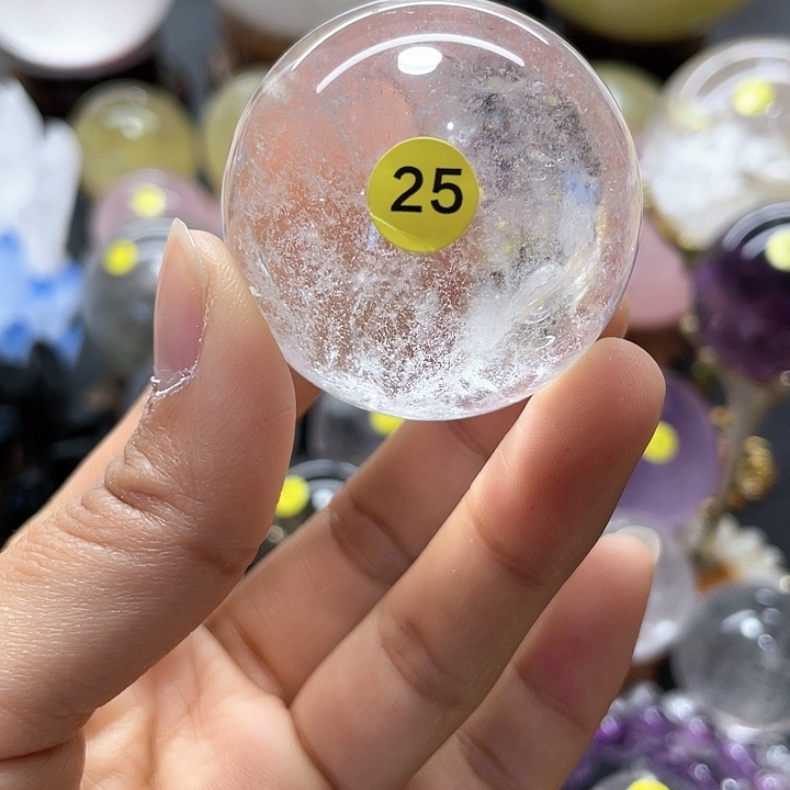 水晶天然水晶球卡4.4，25号未镶嵌