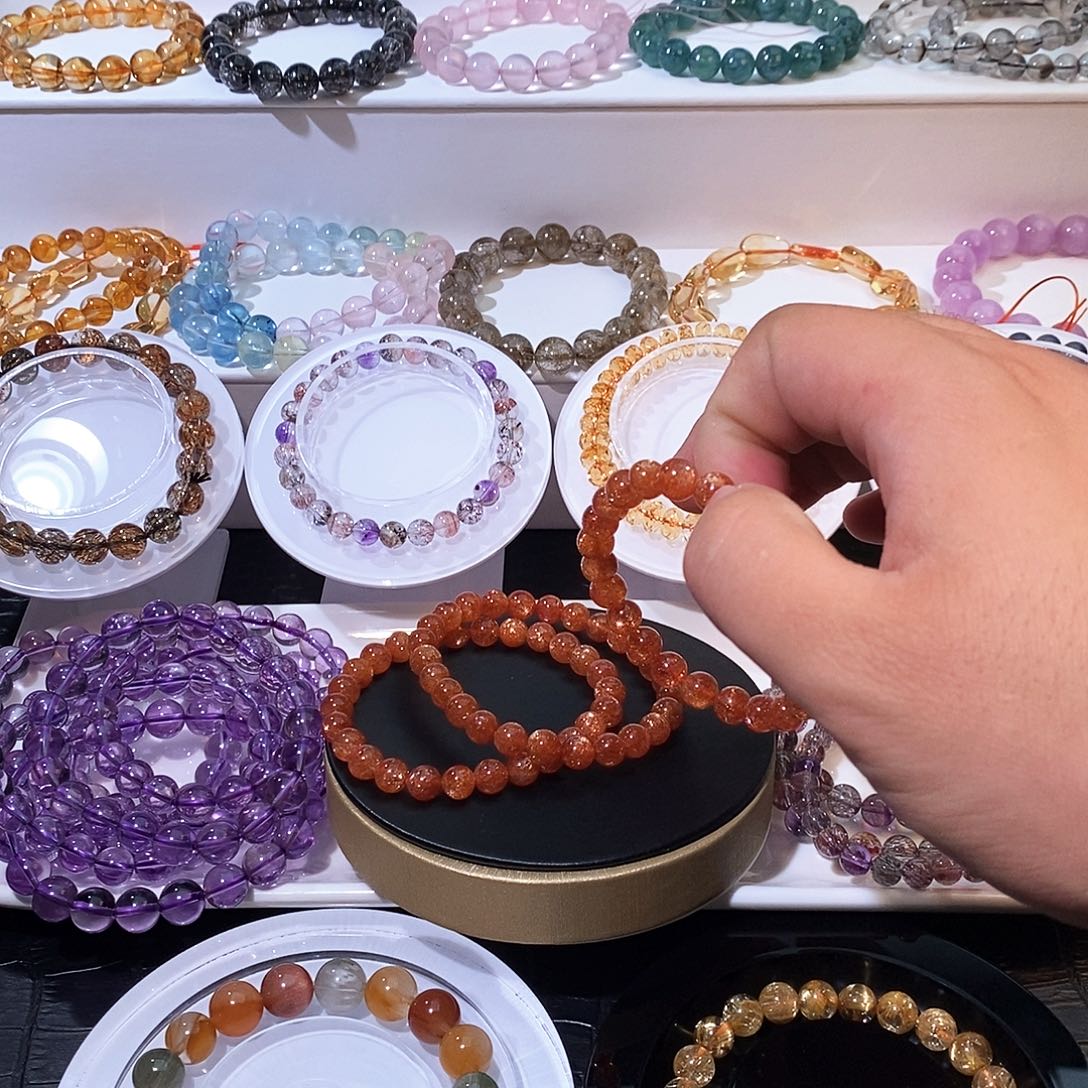 桃***子水晶手链银S925镶嵌水晶手链未镶嵌