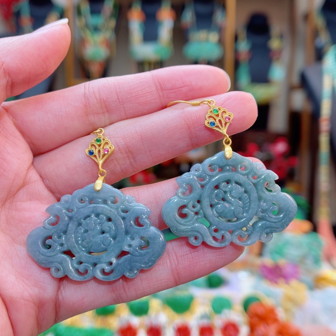 翡翠耳饰合金48小时鉴赏期