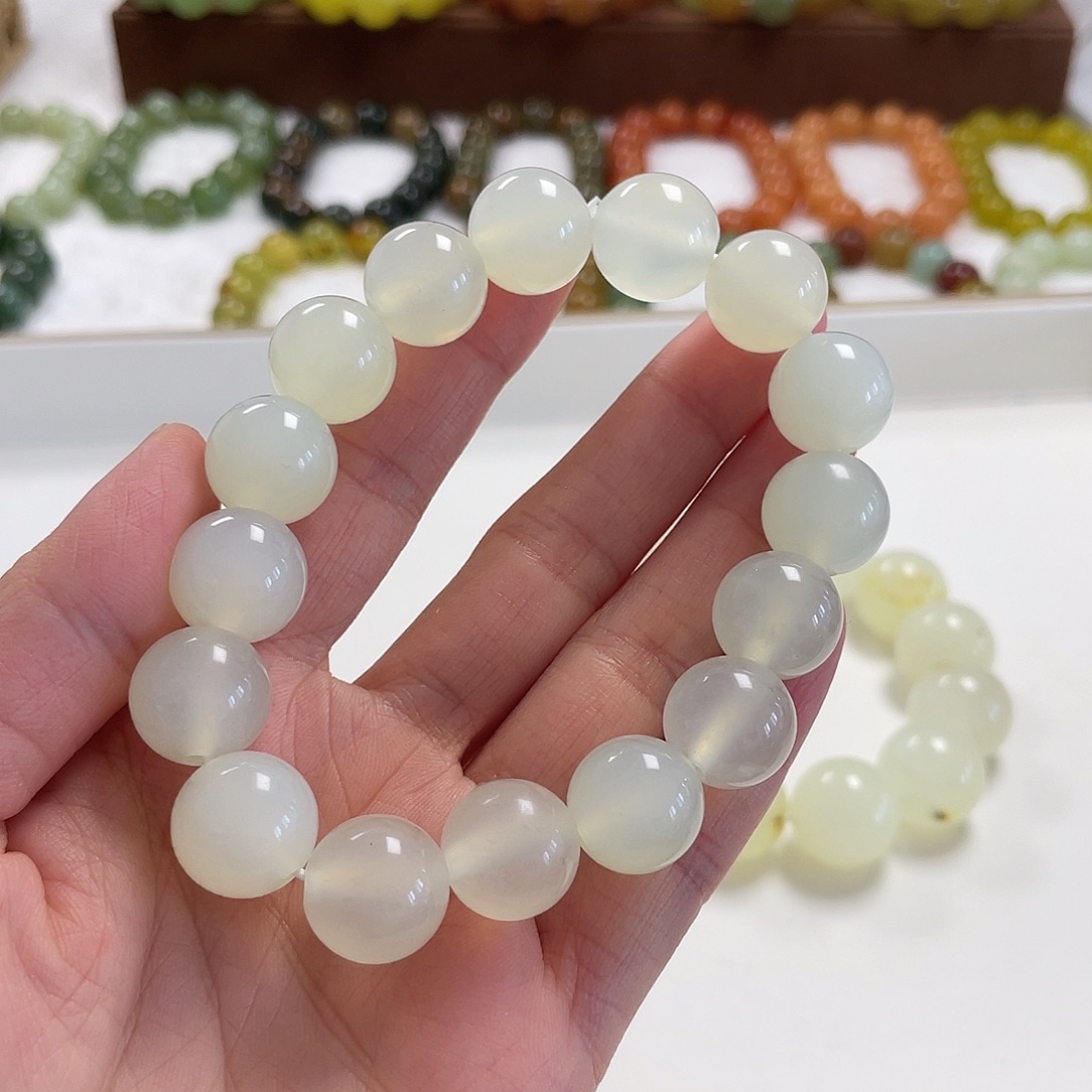 小****蛇纹石玉未镶嵌手串