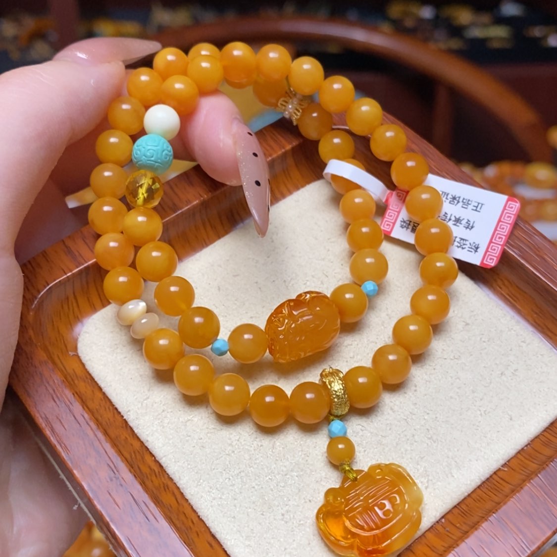 【闪购商品】蜜蜡手链未镶嵌手串