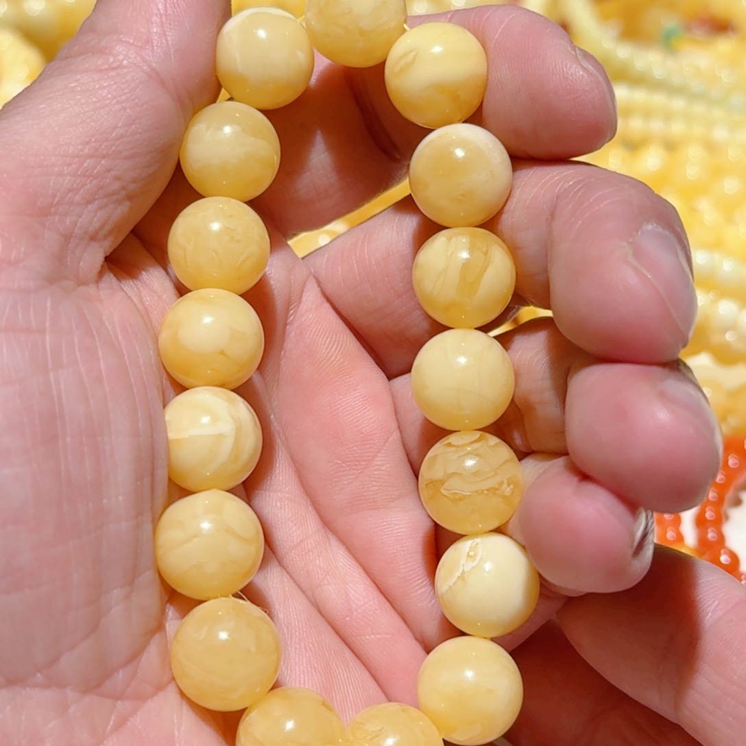 蜜蜡手链未镶嵌琥珀蜜蜡手串12mm+