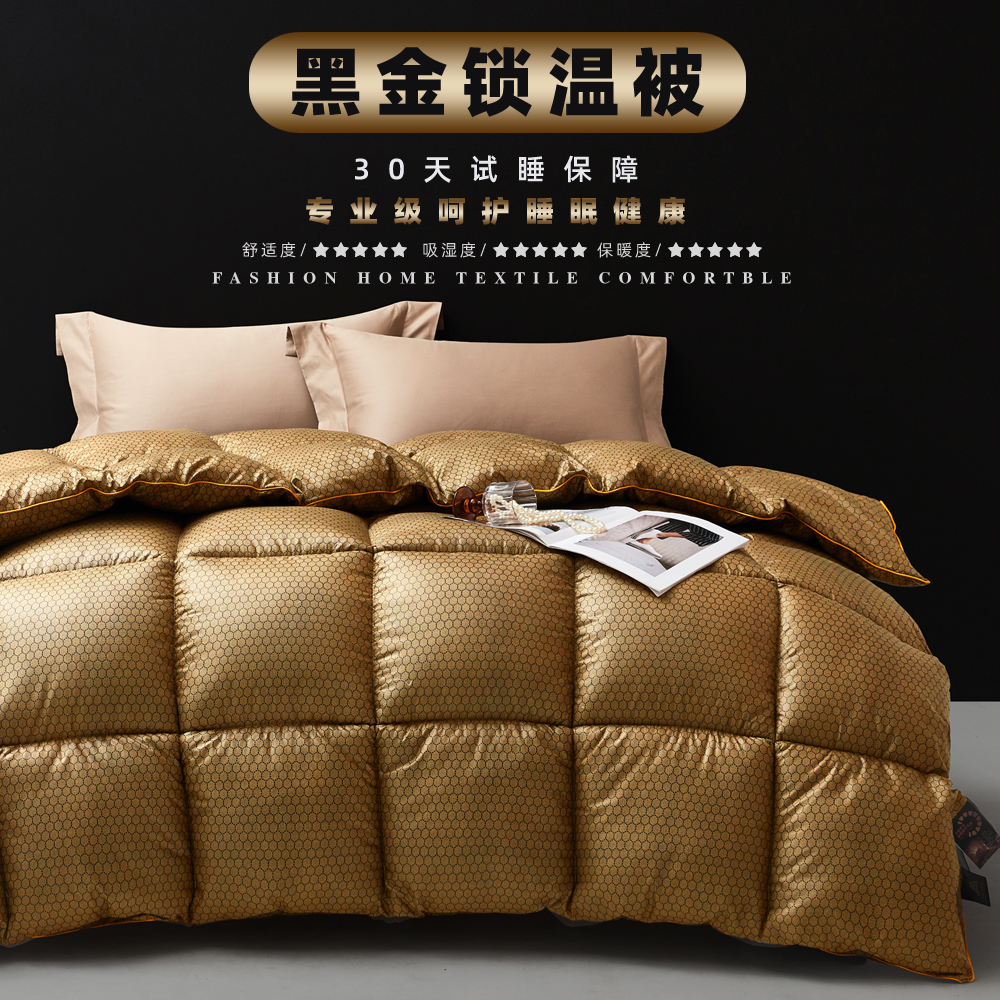 【30天试睡】黑金发热恒温棉被春秋被冬被200*230cm6斤