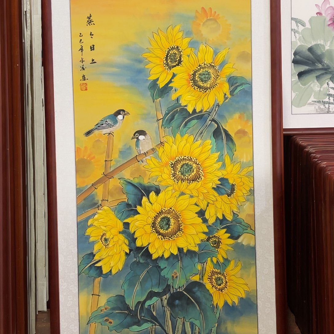 国画带框尺寸63*123厘米