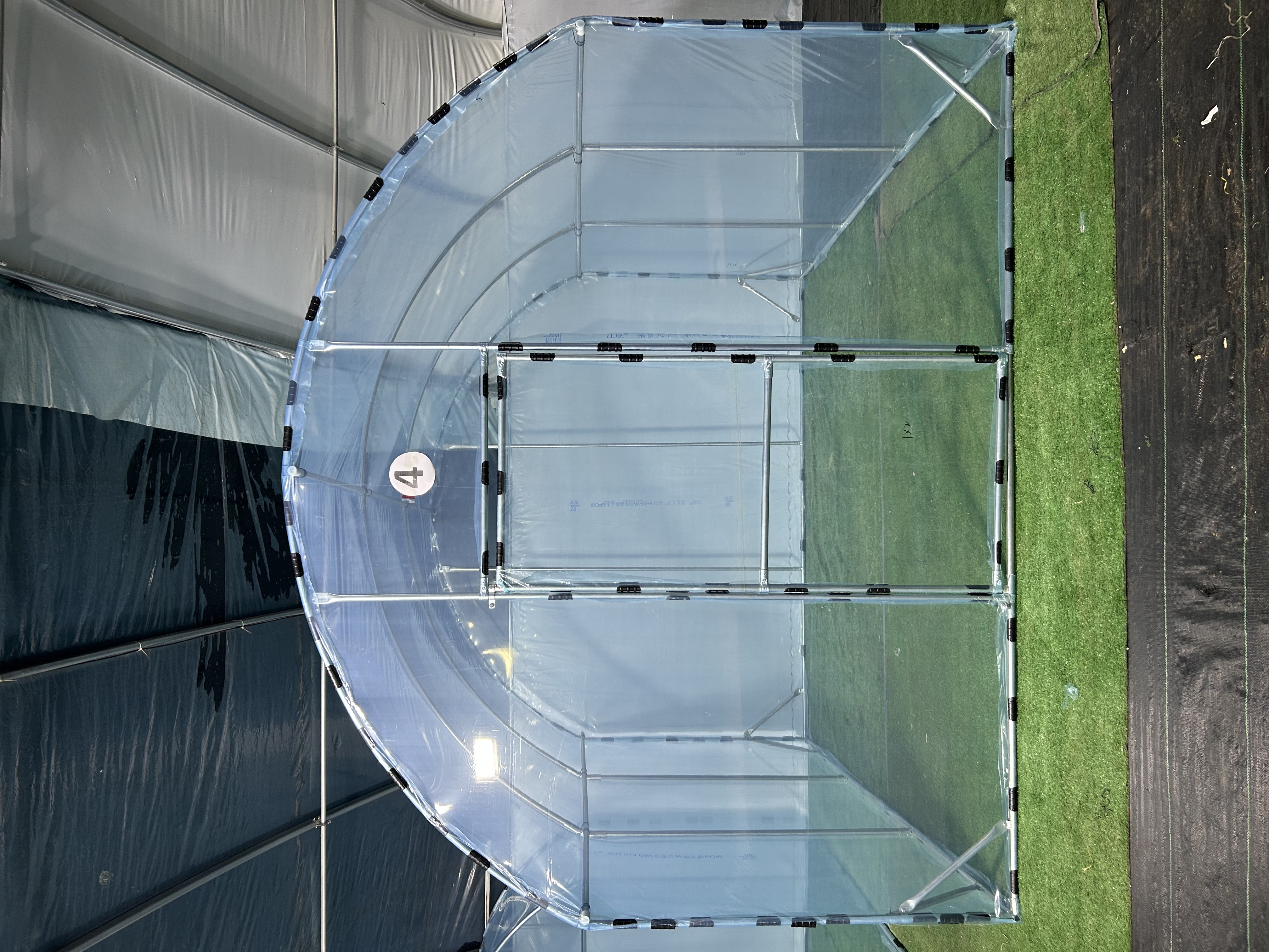 家用温室花房大棚骨架钢管多肉养殖种植遮阳防水保温暖房庭院简易