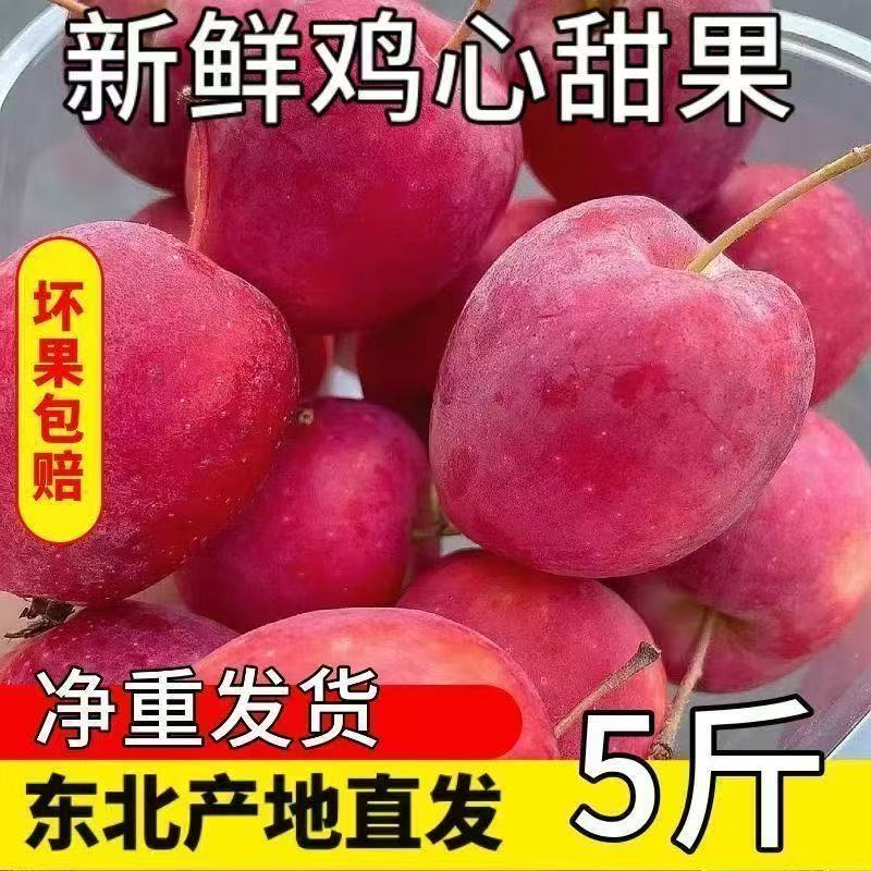 【特产】东北特产鸡心果新鲜应季小苹果锦绣海棠果孕妇水果整箱包邮