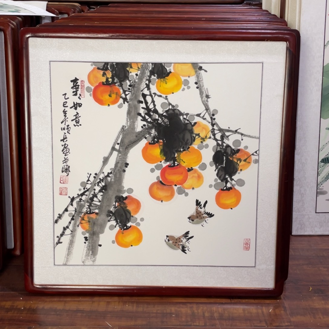 国画带框尺寸63*63厘米