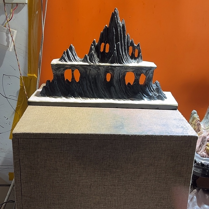 行***极奇石茶宠鱼缸文房摆件