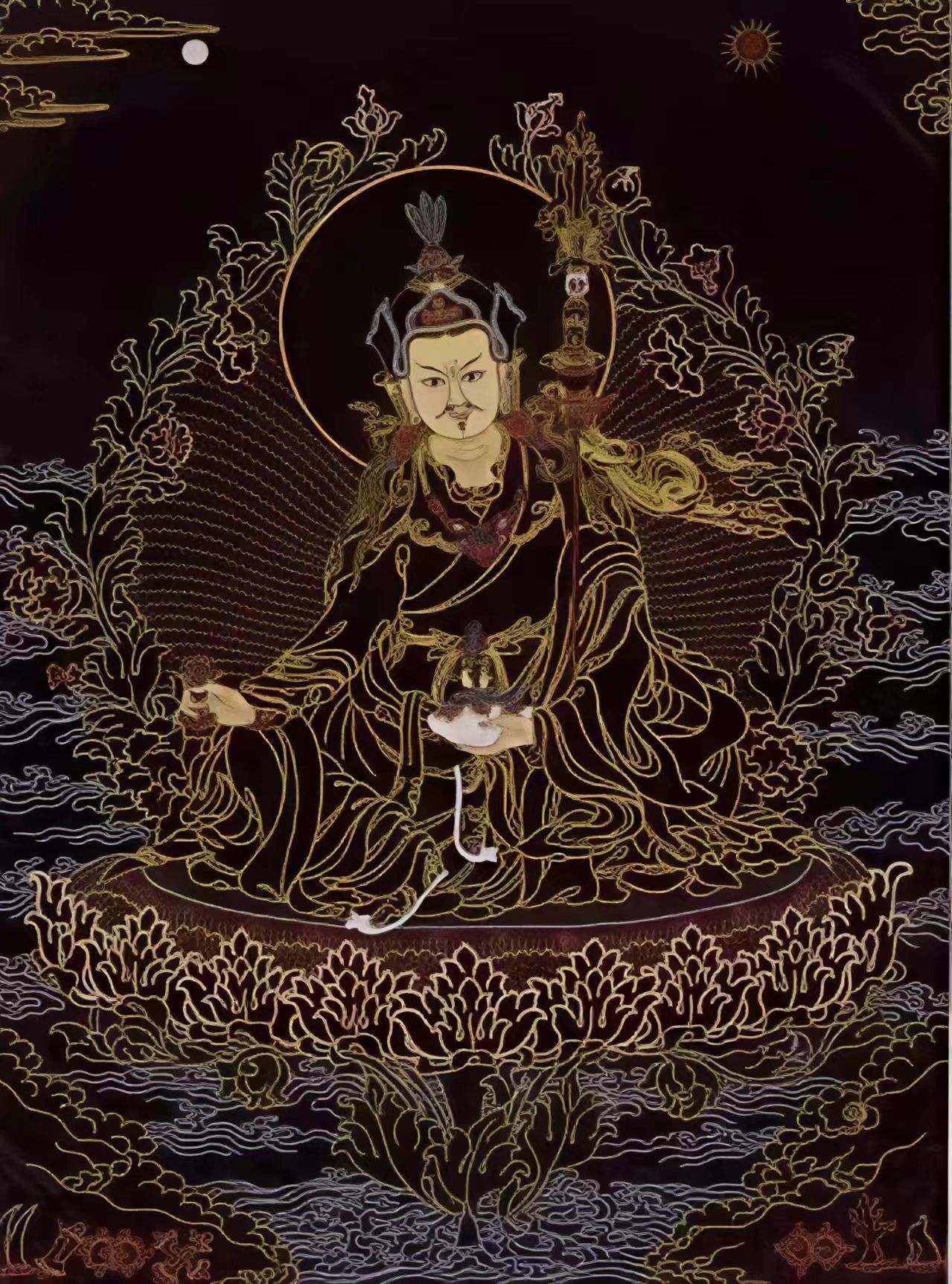 唐卡莲花生大师TK16072