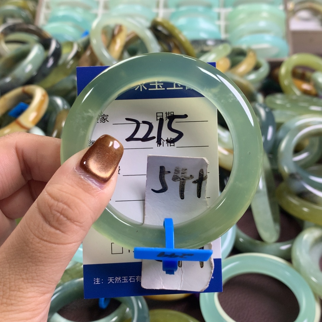未镶嵌蛇纹石玉手镯2215