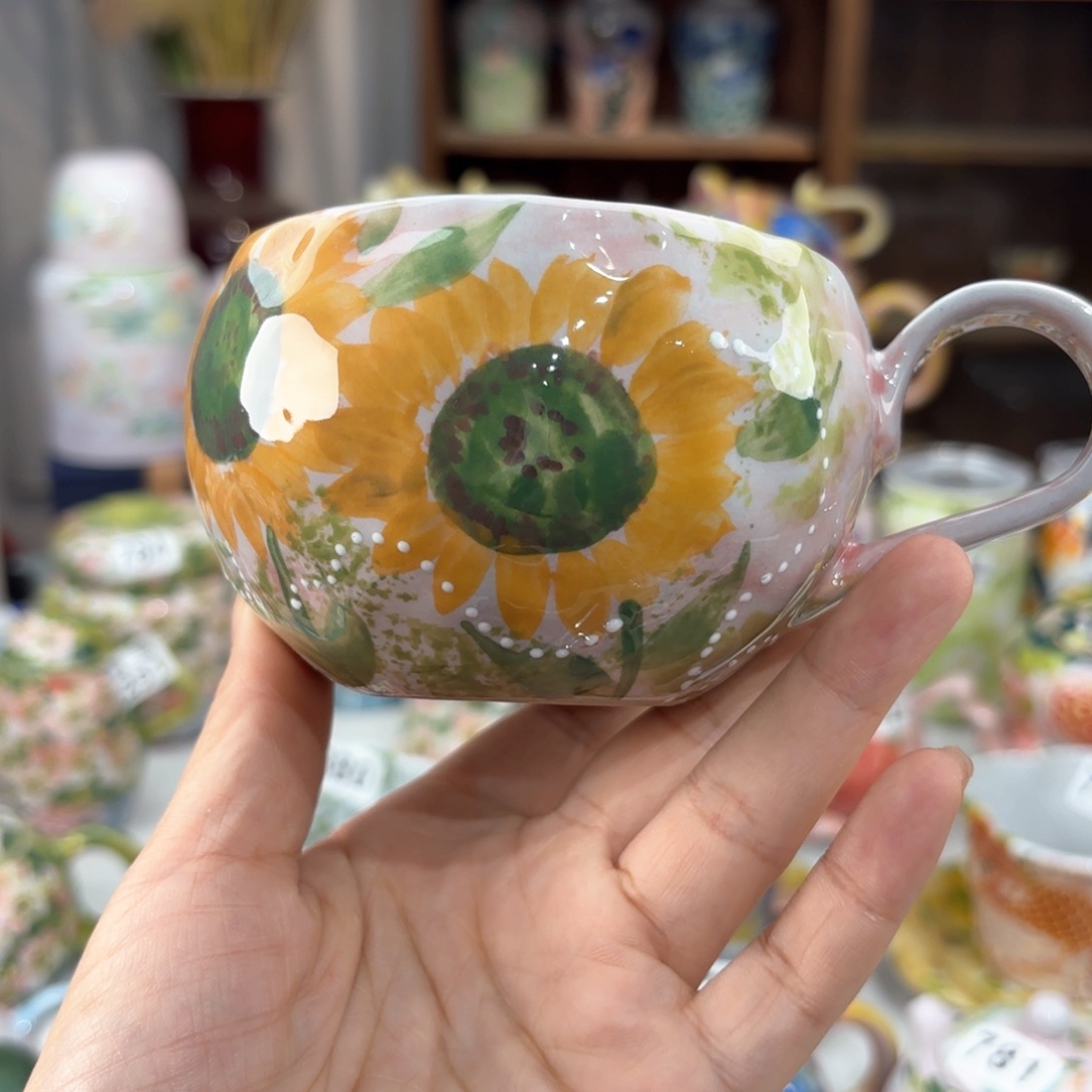 景德镇手绘高温釉下彩陶瓷茶具