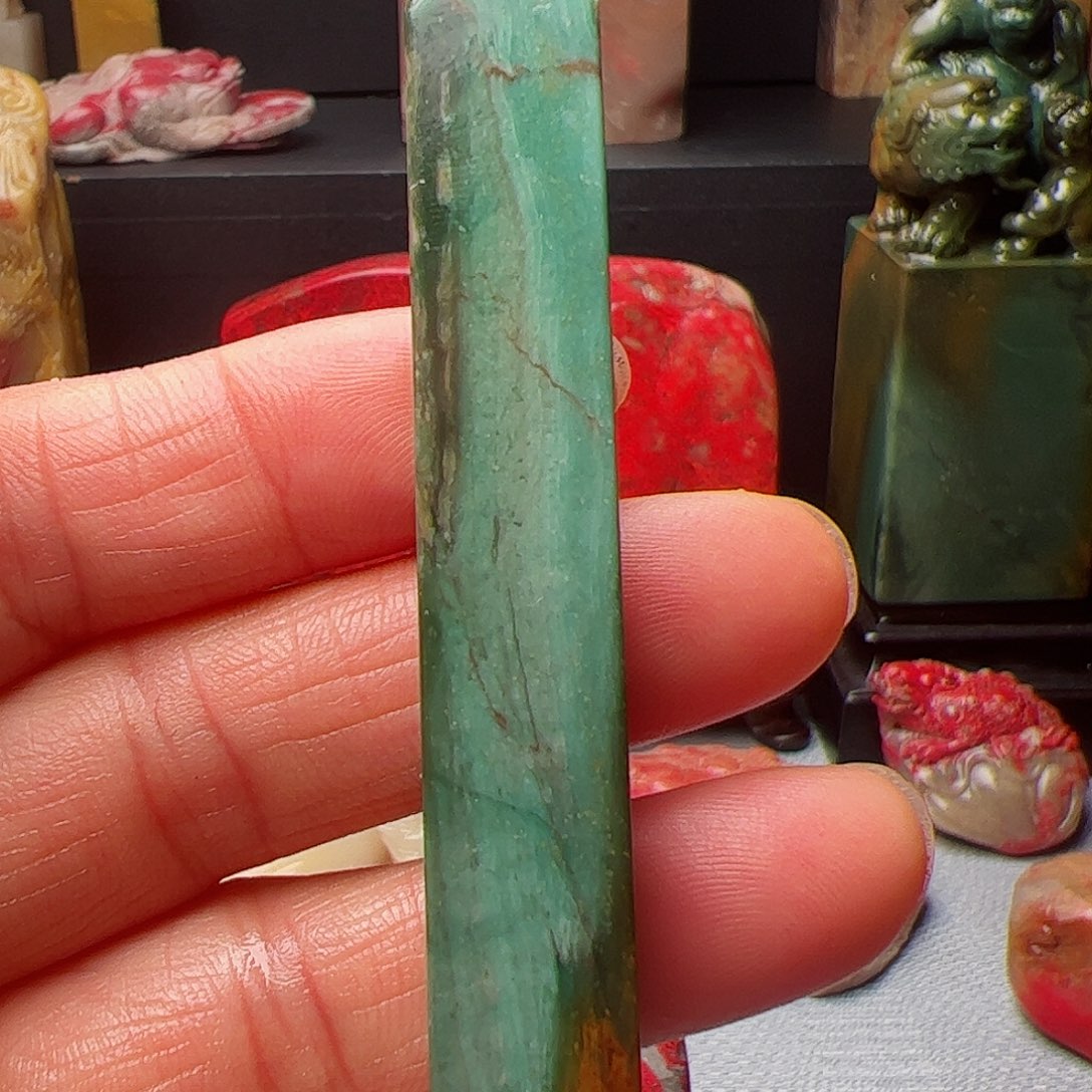 昌化石昌化绿印章