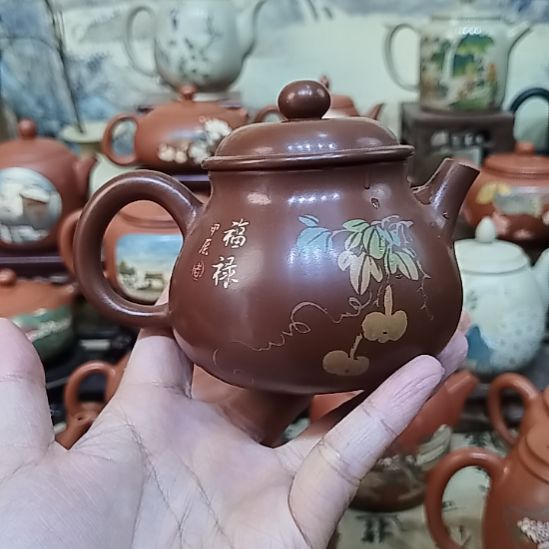 红泥茶壶建水紫陶手工壶