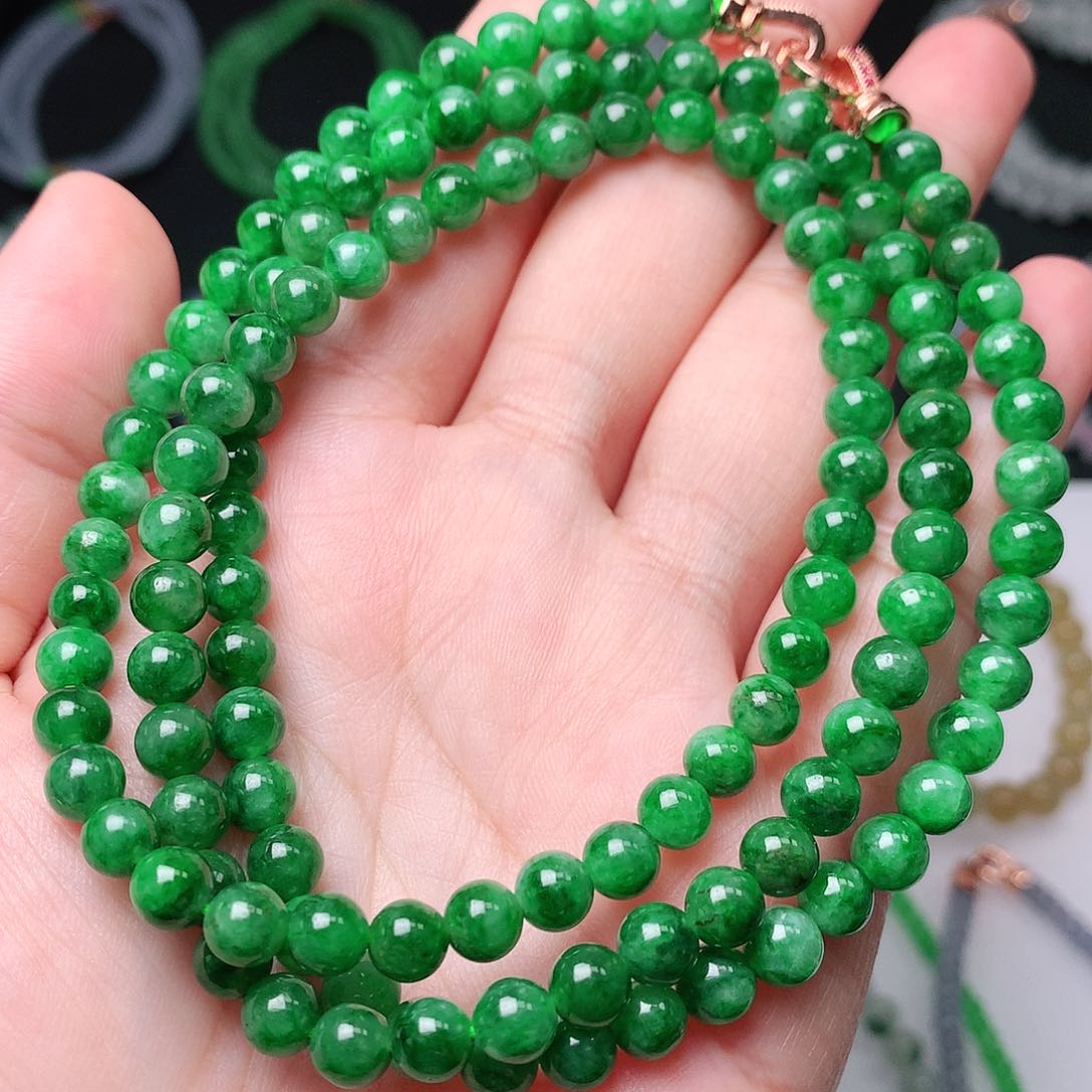 翡翠手链未镶嵌杜*拉翡翠