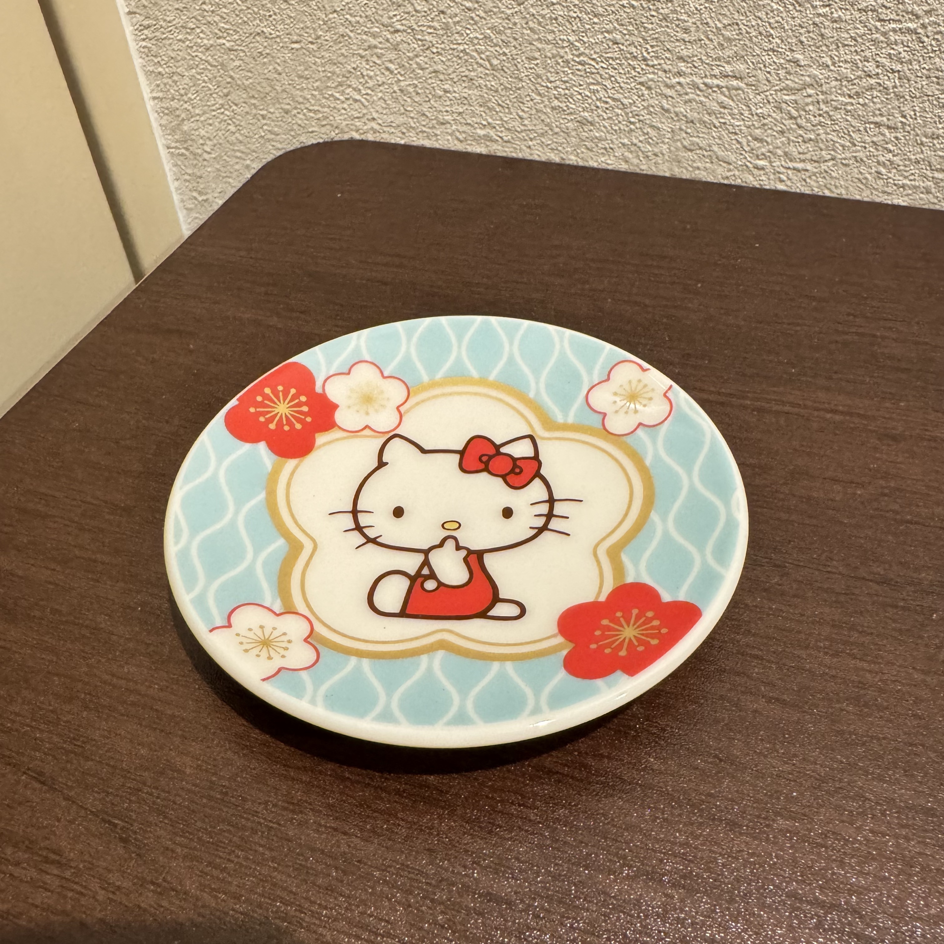 【大阪限定】Hello Kitty 蓝色短袖套装 Kitty碟 日本制