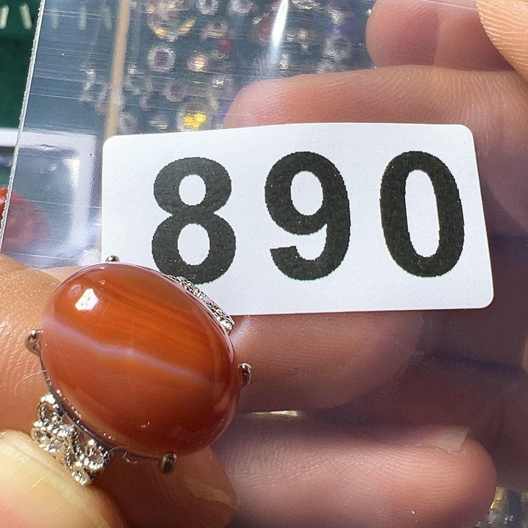 南红玛瑙戒指未镶嵌