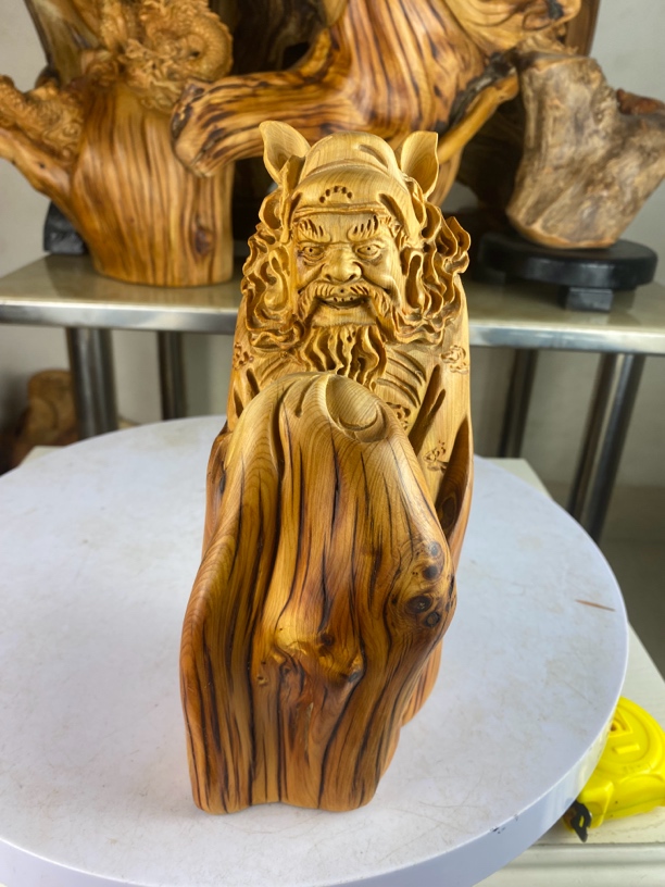 太行崖柏根雕随形弥勒佛客厅家居木雕摆件雕刻天然工艺品