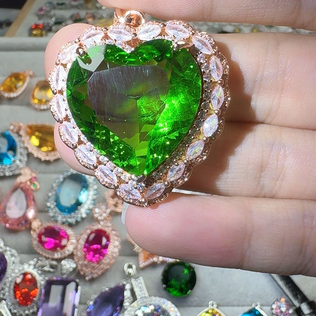 托帕石耳饰银S925镶嵌