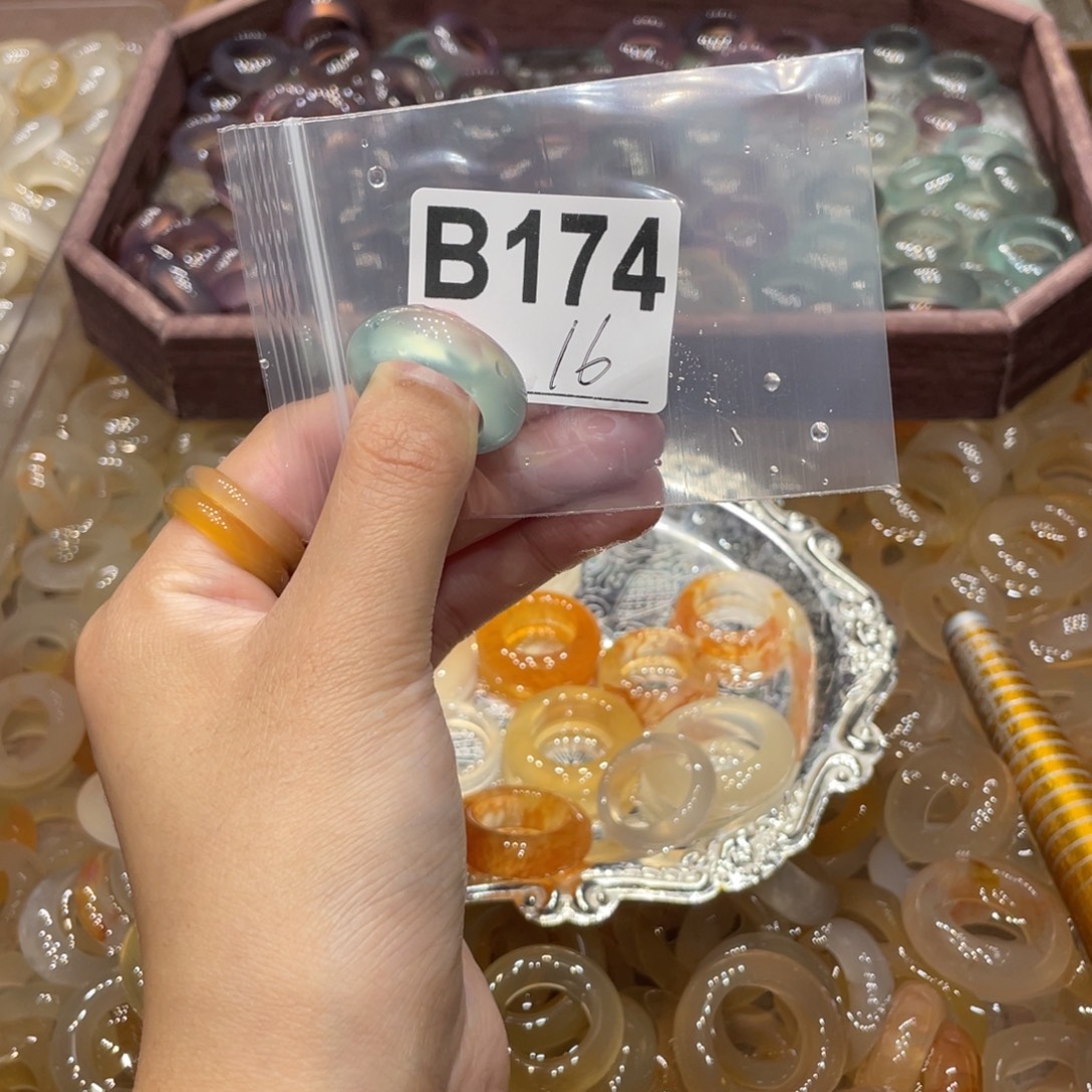 玛瑙/玉髓未镶嵌戒指174