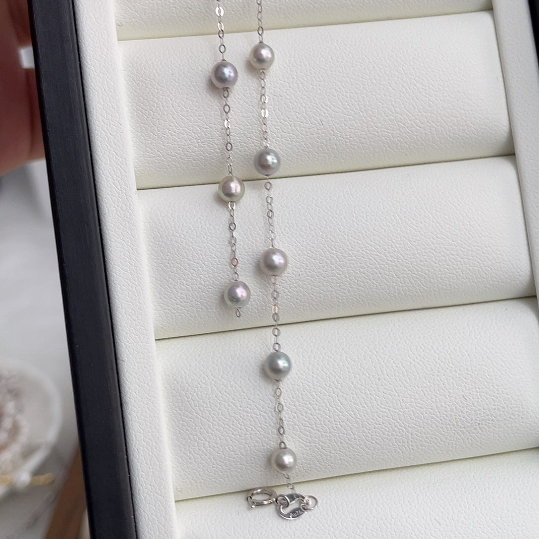 18K金镶嵌手绳海水珍珠