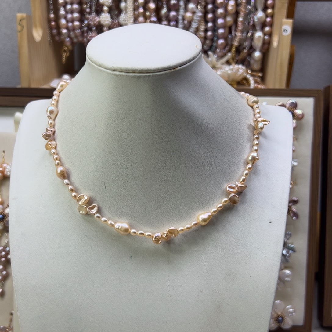 手绳合金淡水珍珠