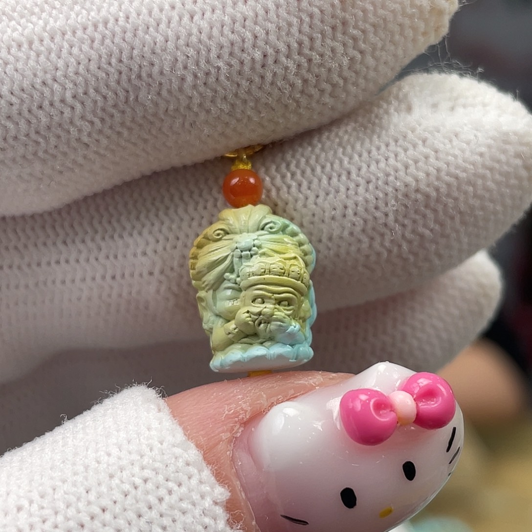 绿松石未镶嵌挂件