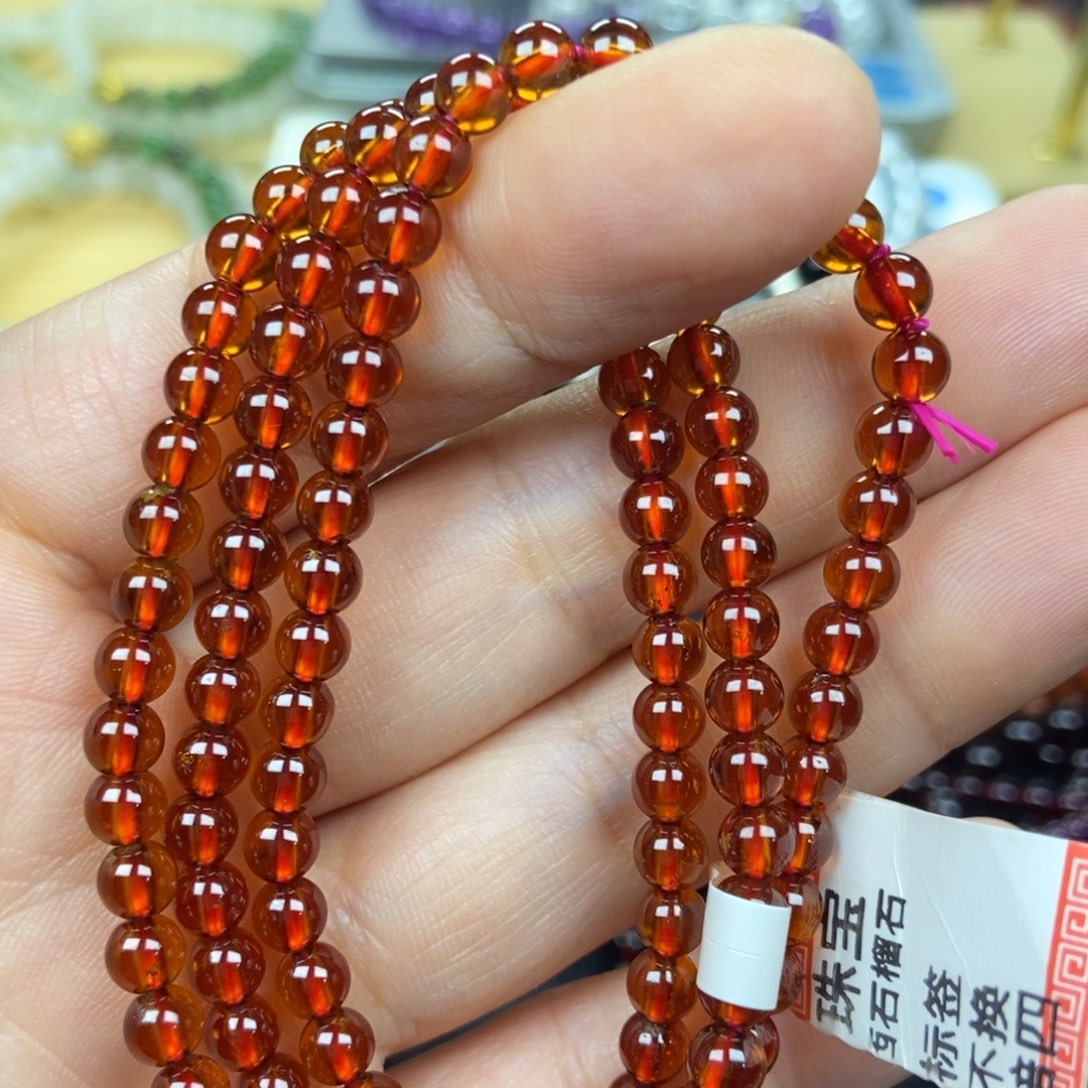 未镶嵌手链石榴石