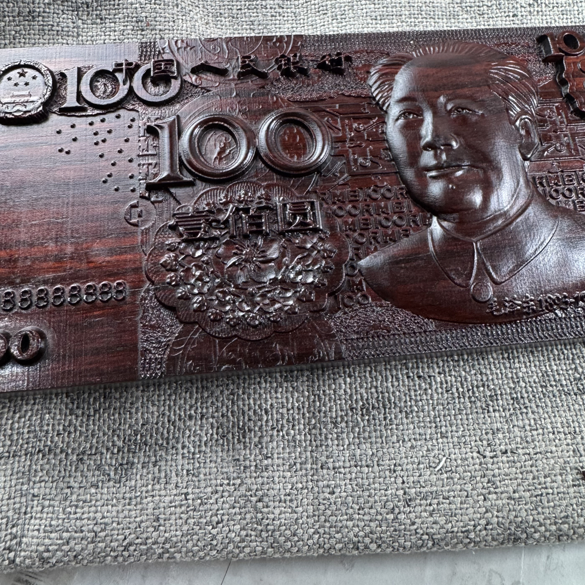 特厚18mm精雕新版 紫檀木雕刻手工艺