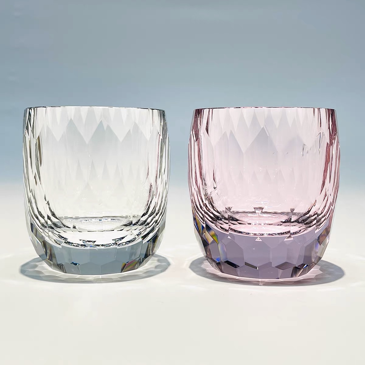 K9水晶威士忌酒杯江户切子手工磨刻洋酒杯奢华酒具压手感高档礼盒