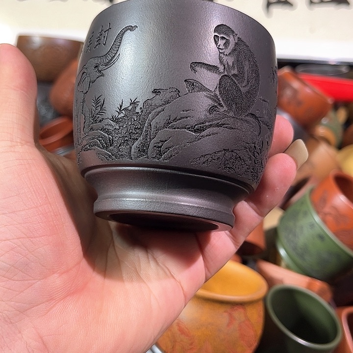 茶杯紫砂全手工紫砂主人杯