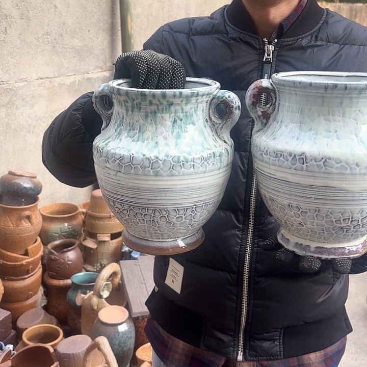 红陶精品两个口径15*20