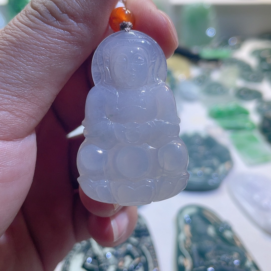 翡翠颈饰未镶嵌翡翠挂件