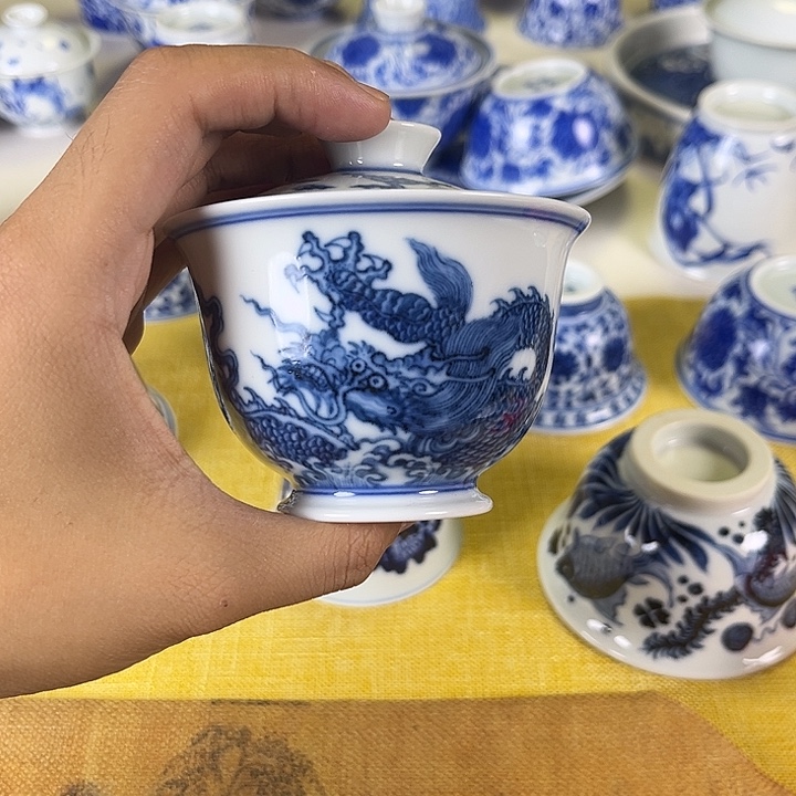 柴窑福利款霸王龙盖碗