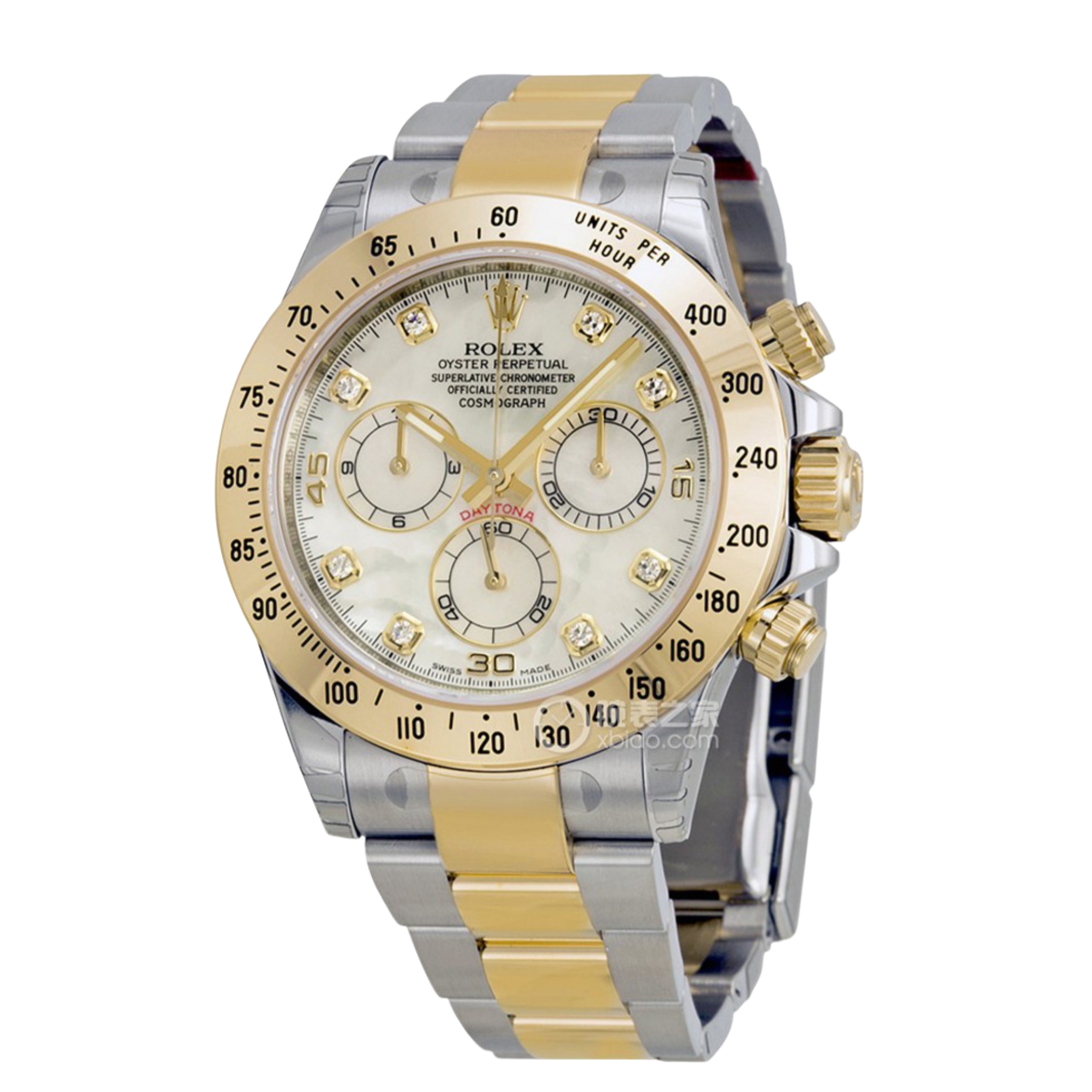 99新 Rolex/劳力士 15年全套/宇宙计型迪通拿系列116523黄贝母