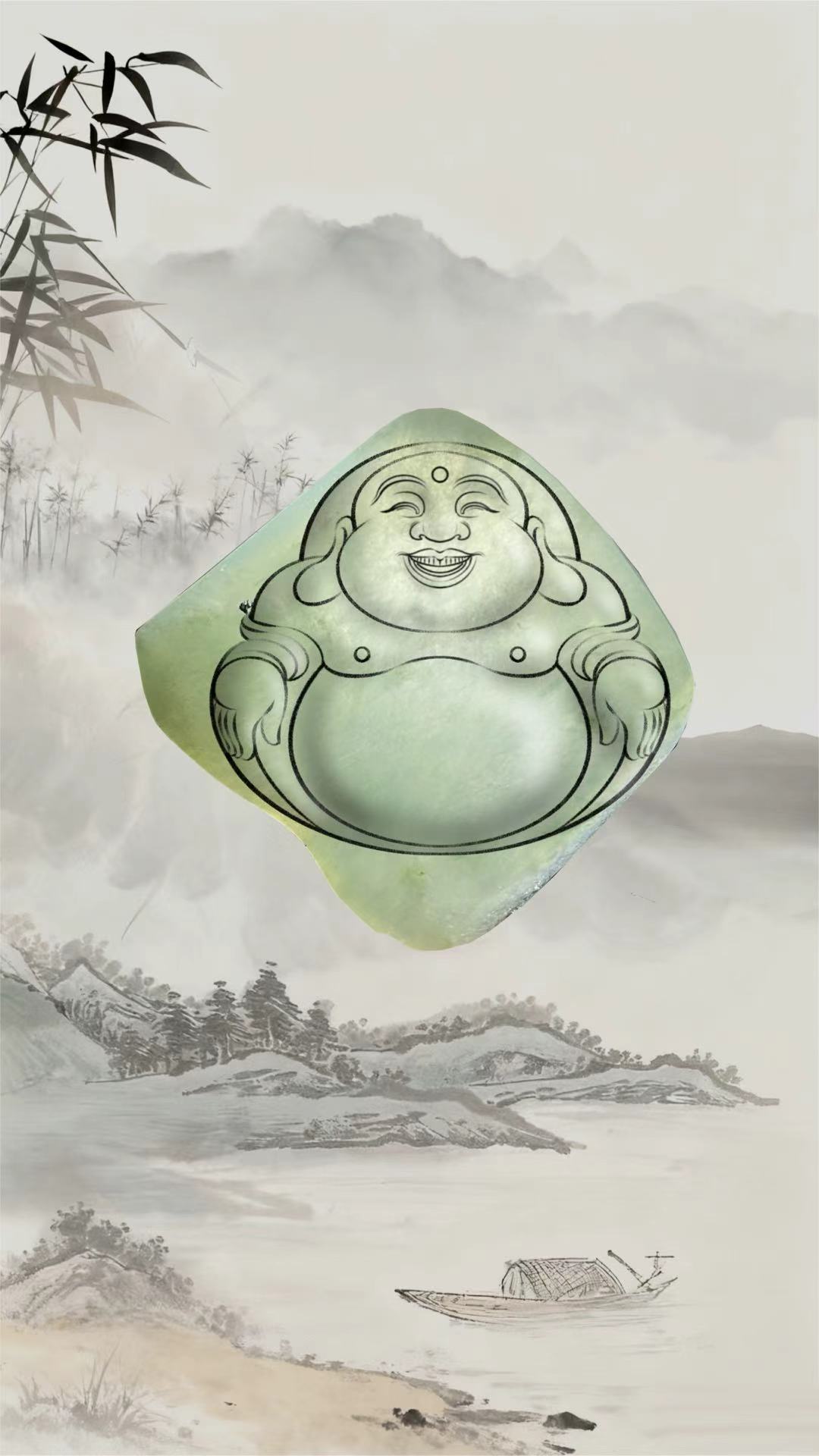 天然缅甸翡翠定制人物设计参考（可设计其他题材）