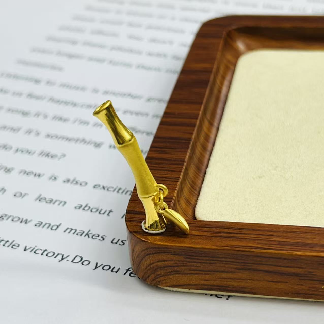 黄金足金999中竹节弯管DP1411-01530