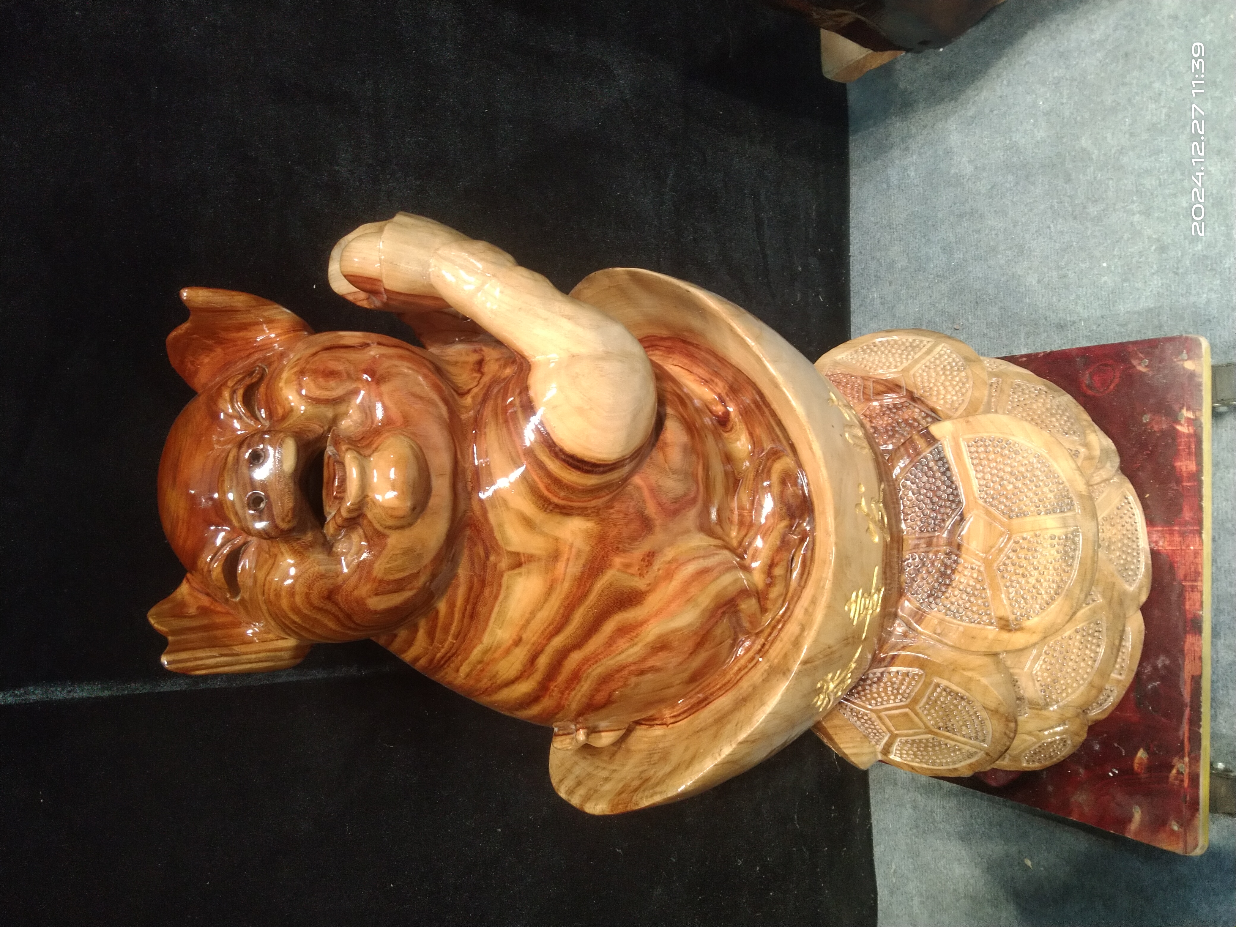 香樟木纯手工制作福猪