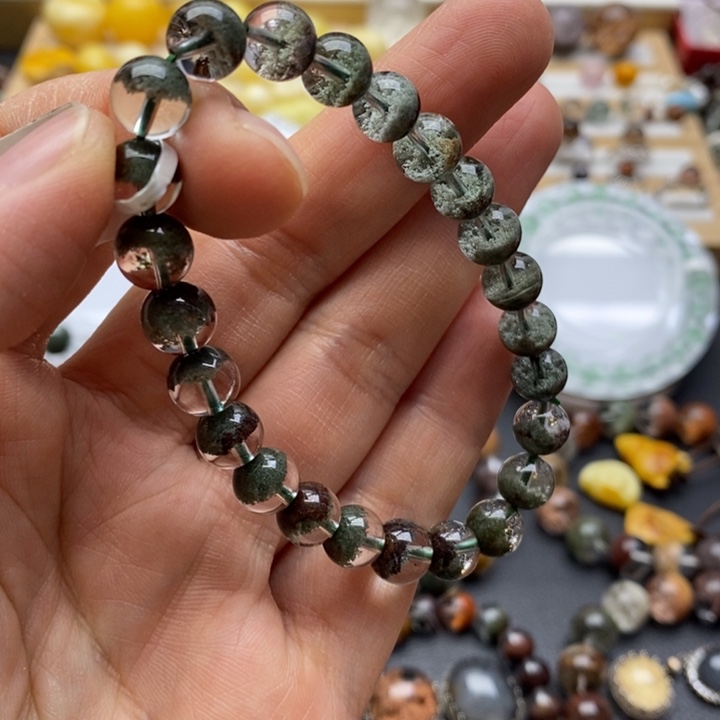 水晶未镶嵌手链绿幽灵
