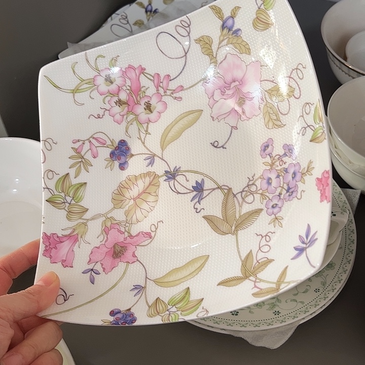 瓷片骨瓷初夏桂龙盘一个