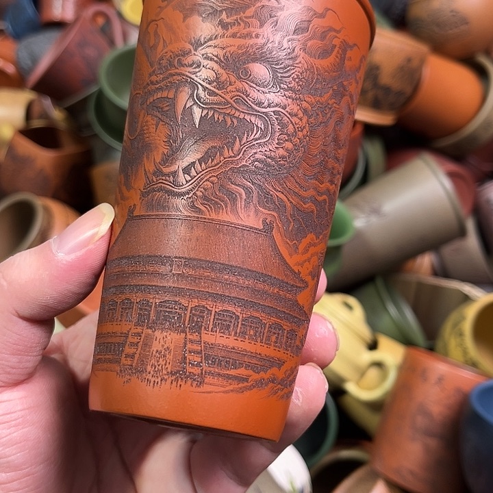 紫砂茶杯全手工紫砂主人杯