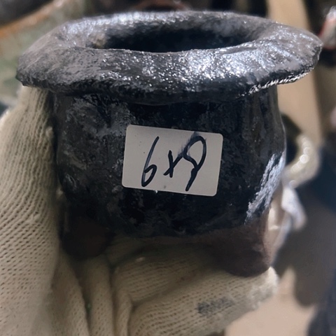 红陶粗陶花盆手工