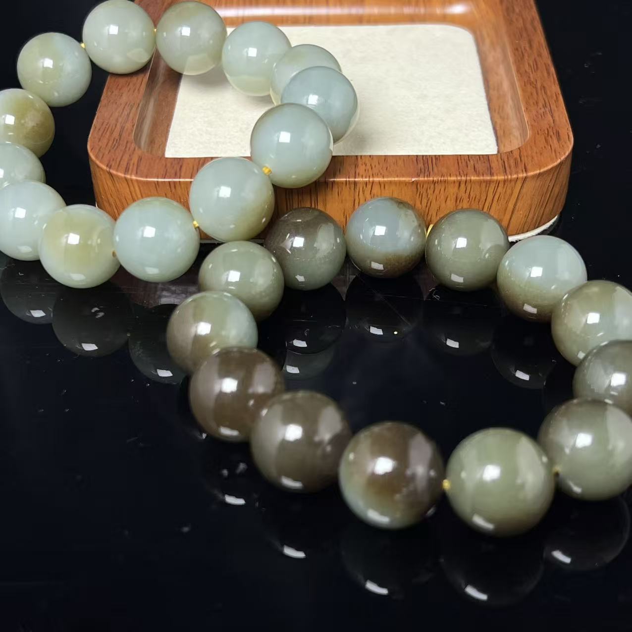 【老郑家】和田玉手串 约16mm（多样性发一件）895