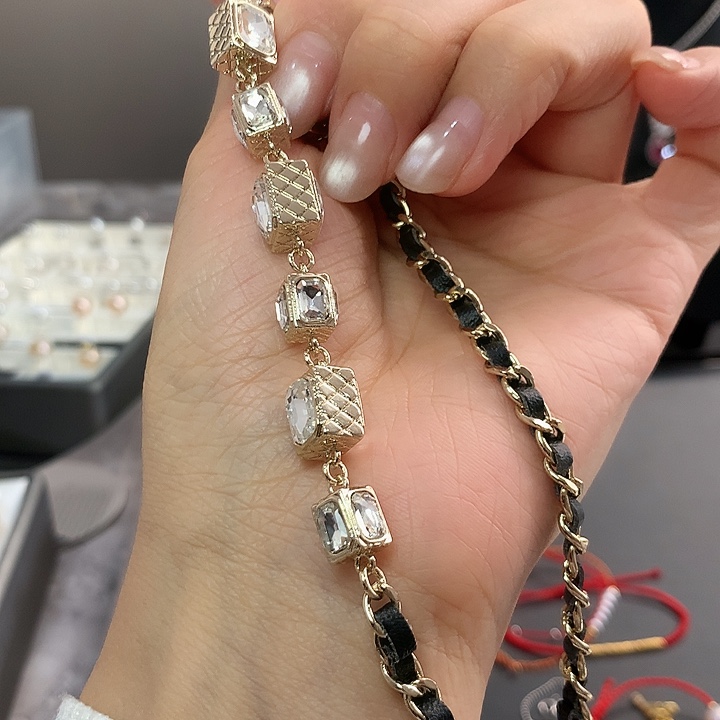 琉璃纯铜合金黑皮项链