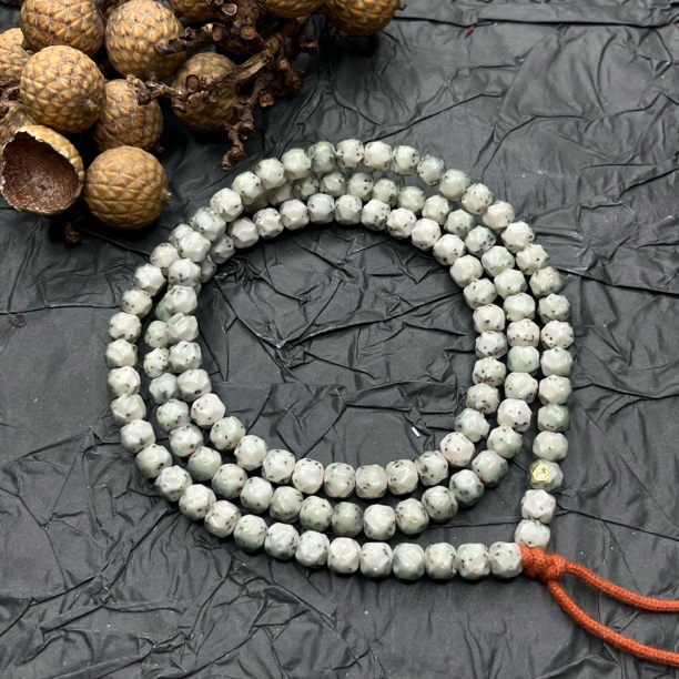 发烧级6.8冰糖玉化嶙峋通体留白星月菩提手串FS6.8LXTT1550818